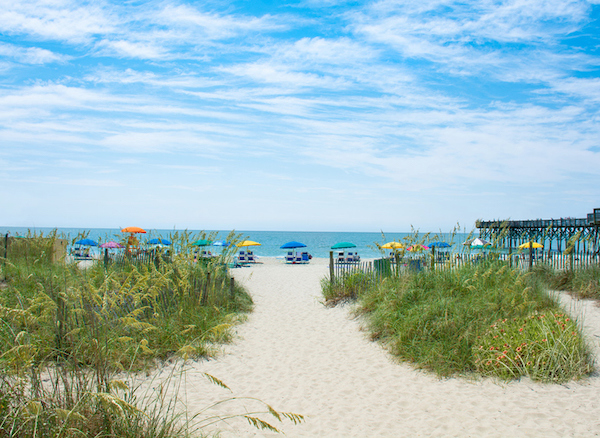 A beach in Myrtle Beach