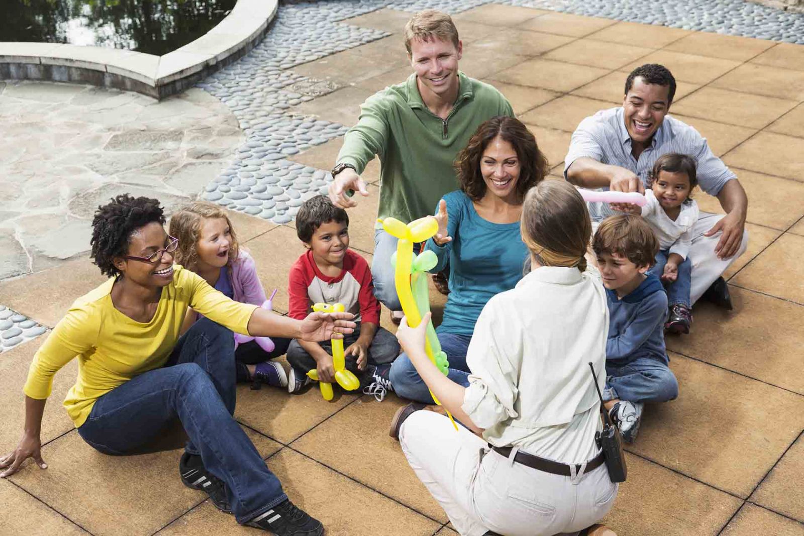 Kids waiting for balloon animals