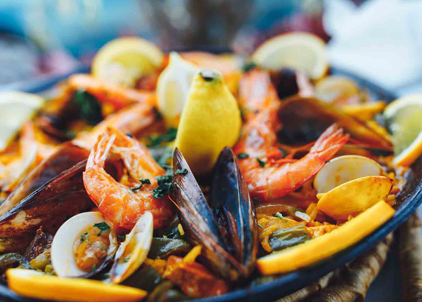 A fresh seafood plate being served during South Carolina restaurant week